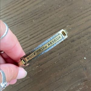 NEW Rock to the Rescue Gold Bracelet Clasp